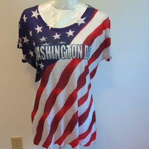 Patriotic Red, White, and Blue Tee